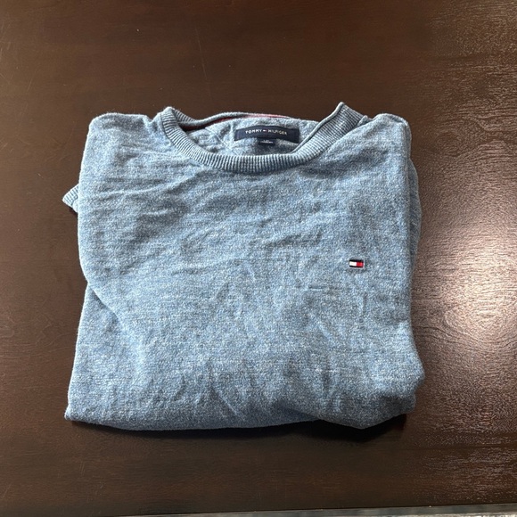 Tommy Hilfiger Blue Crewneck Sweater - Picture 1 of 3